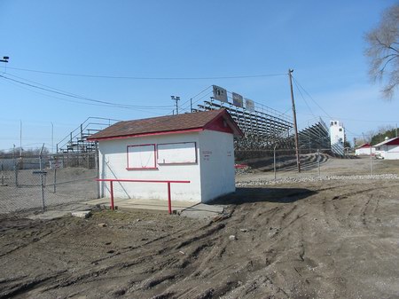 Tri-City Motor Speedway - Ticket Booth Photo From Water Winter Wonderland